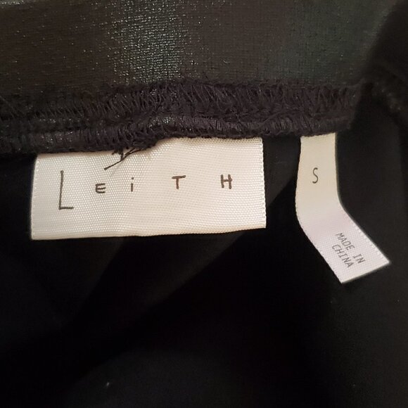 NWT Nordstrom Skirt by Leith - Sparkly Stretch Black Pencil Skirt - Picture 2 of 4